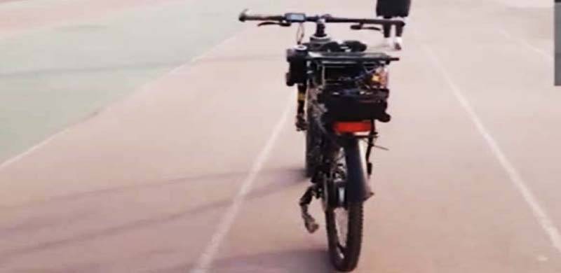 چین میں سوار کے بغیر چلنے والی سائیکل تیار