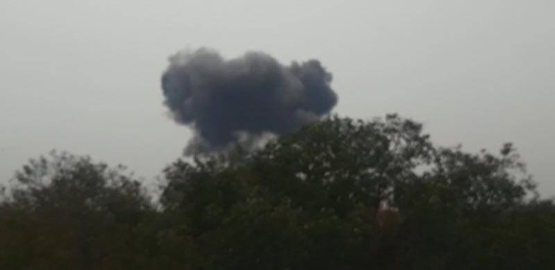 اسلام آباد: پاک فضائیہ کا ایف-16 جنگی طیارہ 23 مارچ کی ریہرسل کے دوران گر کر تباہ