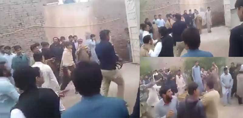 شہری کو برہنہ کر کے تشدد کرنے کا معاملہ، مشتعل ہجوم کا پشاور میں ایس ایچ او کے حجرے پر حملہ