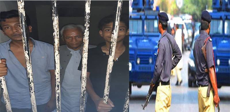رہنما ن لیگ کراچی نہال ہاشمی کے اہلخانہ اور پولیس کے درمیان جھگڑا