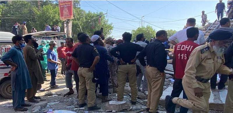 کراچی گلشن اقبال مسکن چورنگی میں دھماکا، 5 افراد جاں بحق اور متعدد زخمی