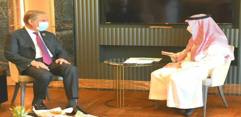شاہ محمود قریشی کی سعودی ہم منصب سے ملاقات: 'وزیر خارجہ نے کشمیر پر مسلسل سعودی حمایت کا شکریہ ادا کیا'