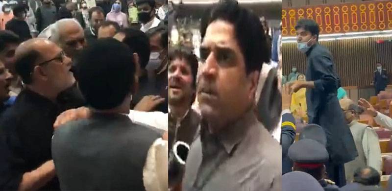 قومی اسمبلی: مراد سعید کے علاوہ ہنگامہ آرائی کرنے والے 7 اراکین پر پابندی عائد