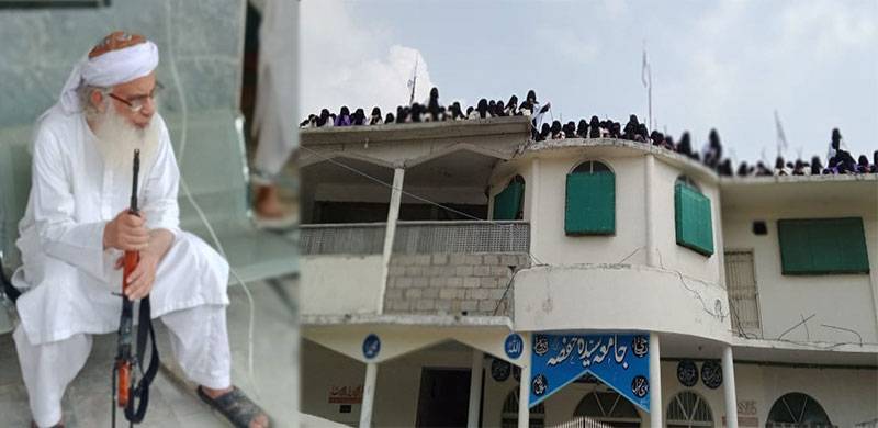 مولانا عبدالعزیز کی حکومت کو شریعت کے نفاذ کے لئے تین دن کی مہلت، جامعہ حفصہ میں طالبان کا پرچم لہرا دیا
