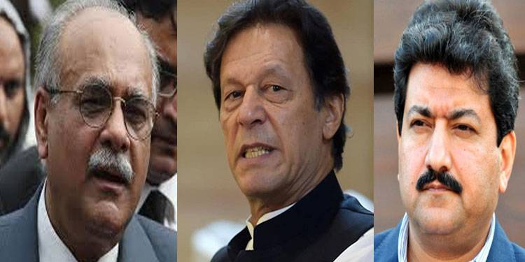 وزیر اعظم عمران خان کا حامد میر، نجم سیٹھی سمیت مزید صحافیوں کو گرفتار کرنے کا فیصلہ: ذرائع