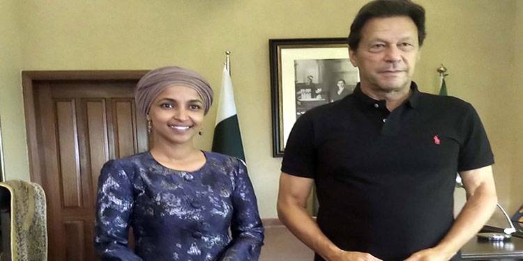 امریکی نمائندہ الہان عمر کی عمران خان سے ملاقات پر نیا تنازع کھڑا ہو گیا