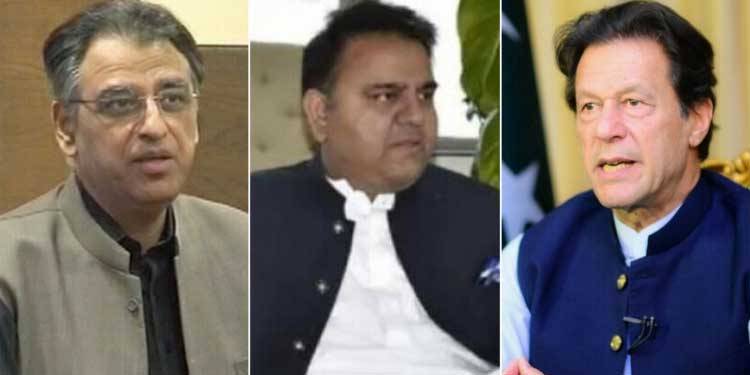 عمران خان، اسد عمر اور فواد چودھری کو توہین الیکشن کمیشن کے نوٹسز جاری