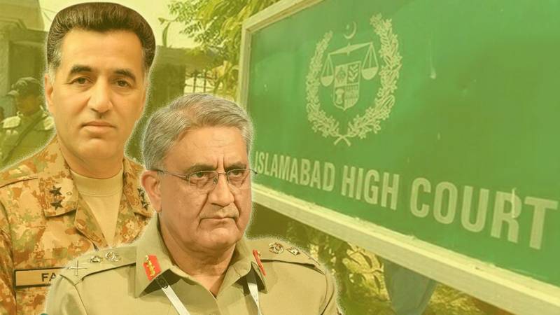 مختلف ایونٹس کو غلط بیان کرنے کا کیس، اسلام آباد ہائیکورٹ نے جنرل ریٹائرڈ باجوہ اور فیض حمید کو نوٹسز جاری کر دیے