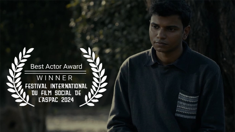 پاکستانی فلم اداکار اسامہ جاوید حیدر نے بہترین اداکار کا عالمی ایوارڈ جیت لیا