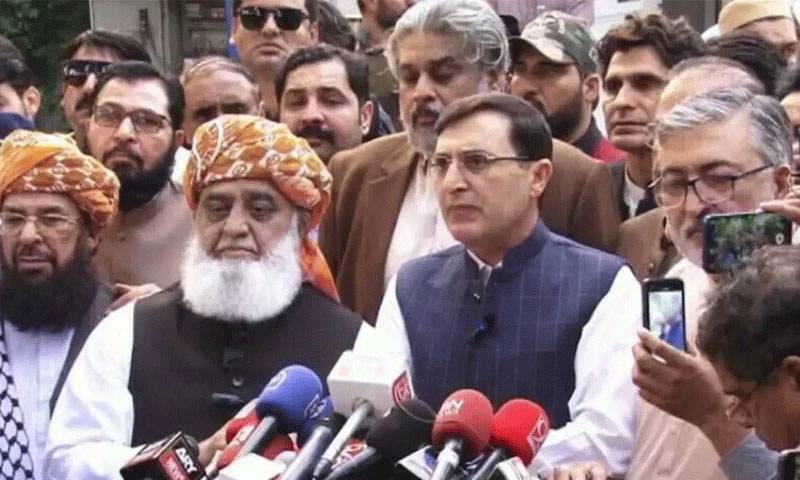 گرینڈ اپوزیشن الائنس کا حکومت سے مستعفی ہوکر نئے انتخابات کرانے کا مطالبہ