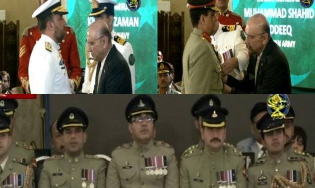 ملکی دفاع میں نمایاں کارکردگی پر فوجی افسران میں اعزازات تقسیم