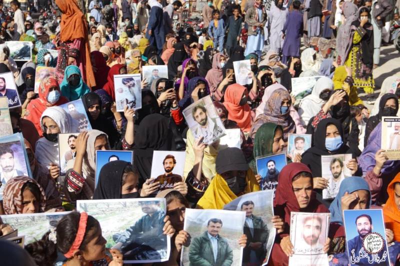کراچی پریس کلب پر بلوچ یکجہتی کمیٹی کا احتجاج ، دفعہ 144 نافذ