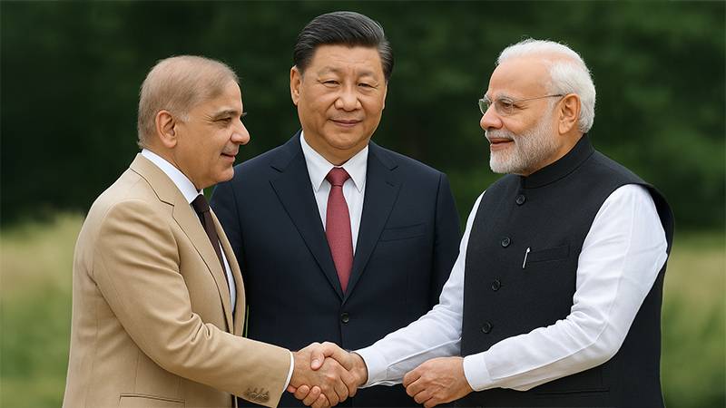 بھارت پاکستان کے ساتھ امن کے لئے تیار، چین ثالثی کرائے گا