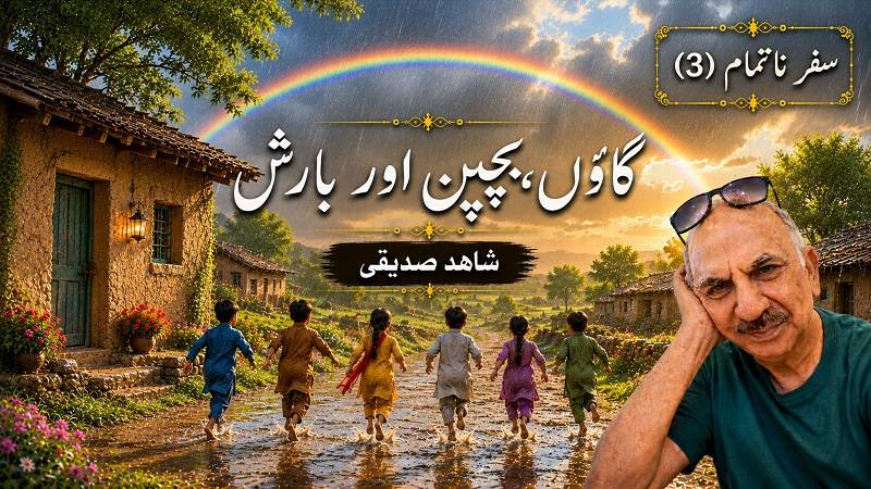 سفرِ ناتمام (3): گائوں ، بچپن اور بارش